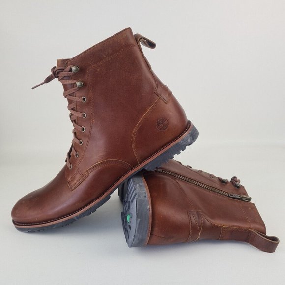 Timberland Men Kendrick Leather Side Zip Casual Boot Brown - Picture 15 of 16